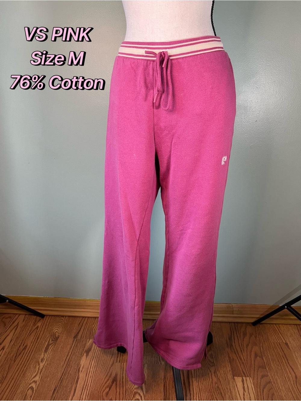 PINK Victoria's Secret Muted Magenta Flare Lounge Pants Size M